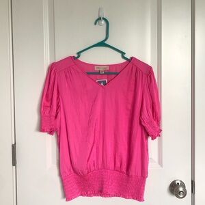 Philosophy Pink Silky Blouse